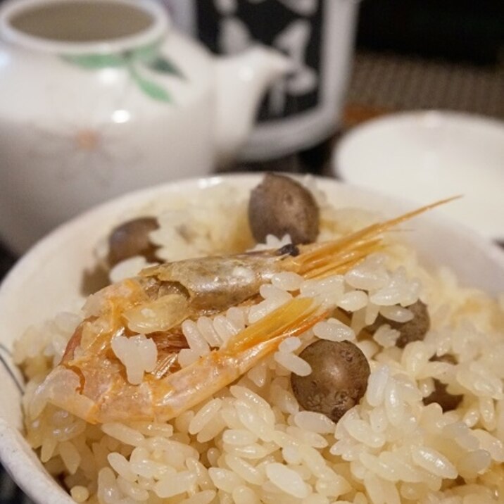 おうち居酒屋、むかご海老ご飯